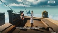 Talk to Aleus near the cable car station (Image via Kuro Games)